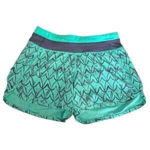 Ivviva teal blue running shorts athletic casual summer girls activewear